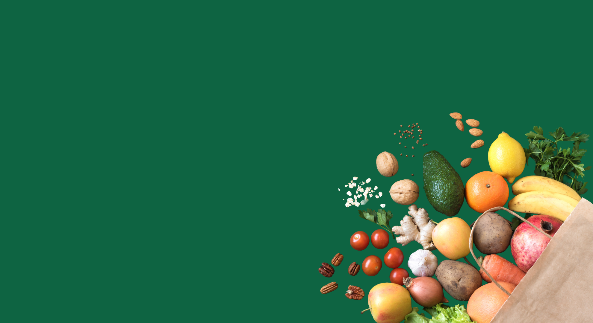Green Fruit Beg Banner